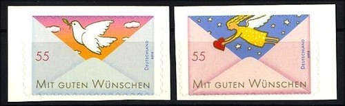 Bund, Michel Nr. 2827-2828 postfrisch - Mit guten Wünschen selbstklebend