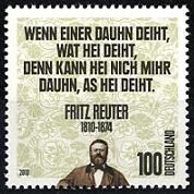 Bund, Michel Nr. 2832 postfrisch - 200. Geburtstag Fritz Reuter