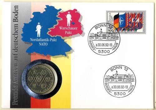 DDR Numisbrief 10 M | Nato & Warschauer Pakt 1992 | Worbes 174