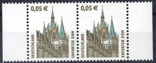 Bund, Michel Nr. 2381 postfrisch waagerechtes Paar - Erfurter Dom