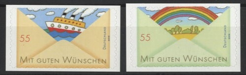 Bund, Michel Nr. 2848-2849 postfrisch - Mit guten Wünschen II selbstklebend