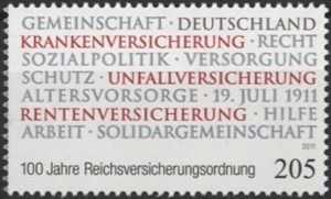 Bund, Michel Nr. 2868 postfrisch - 100 Jahre Reichsversicherungsordnung