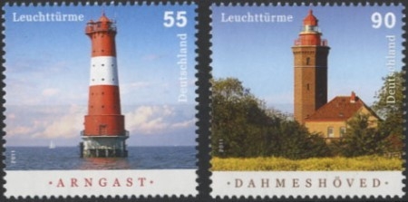 Bund, Michel Nr. 2878-2879 postfrisch - Leuchttürme Arngast + Dahmeshöved