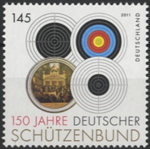 Bund, Michel Nr. 2881 postfrisch - 150 Jahre Deutscher Schützenbund