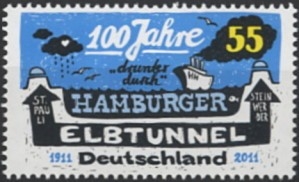 Bund, Michel Nr. 2890 postfrisch - 100 Jahre Hamburger Elbtunnel