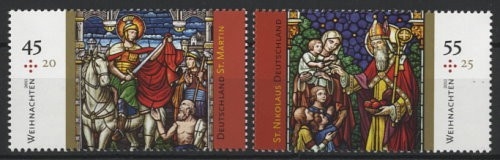 Bund, Michel Nr. 2895-2896 postfrisch - Weihnachten 2011