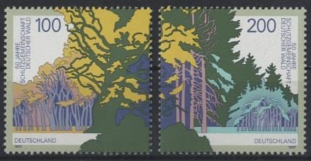 Bund, Michel Nr. 1918-1919 postfrisch - Einzelmarken aus Block 38