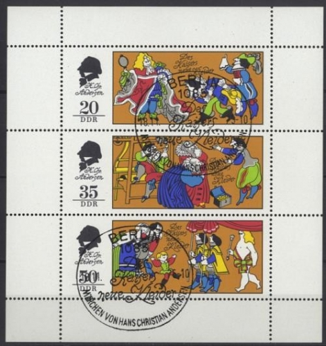 DDR, MiNr. 2096-2098 Kleinbogen gestempelt SST - Märchen Des Kaisers neue Kleider