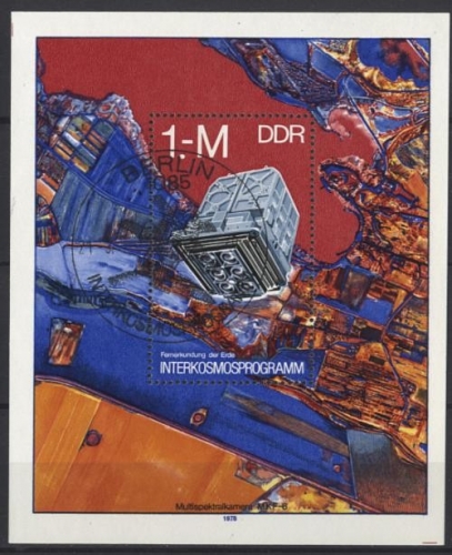 DDR, Block 52 gestempelt SST Sonderstempel