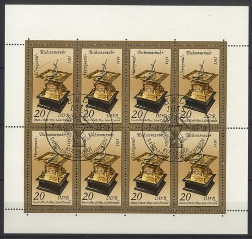 DDR, MiNr. 2798 Kleinbogen gestempelt SST