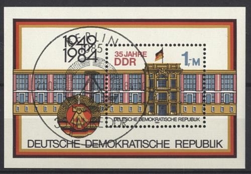 DDR, Block 77 gestempelt EVST BERLIN 1984