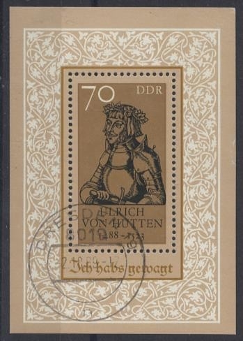 DDR, Block 93 gestempelt Tagesstempel
