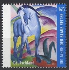 Bund, Michel Nr. 2911 postfrisch - 100. Jahrestag Künstlergruppe Der Blaue Reiter