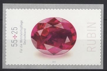 Bund, Michel Nr. 2909 postfrisch - Wohlfahrt Edelsteine Rubin selbstklebend
