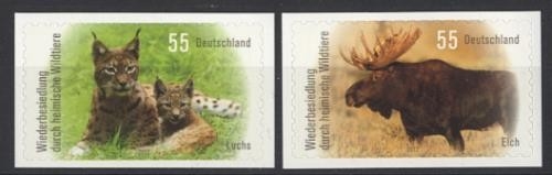 Bund, Michel Nr. 2921 - 2922 postfrisch - Heimische Wildtiere selbstklebend