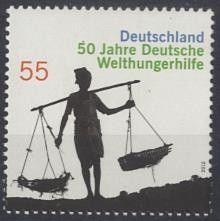 Bund, Michel Nr. 2928 postfrisch - 50 Jahre Deutsche Welthungerhilfe
