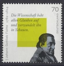Bund, Michel Nr. 2934 postfrisch - 250. Geburtstag Johann Gottlieb Fichte