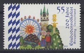 Bund, Michel Nr. 2950 postfrisch - 200 Jahre Gäubodenfest in Straubing
