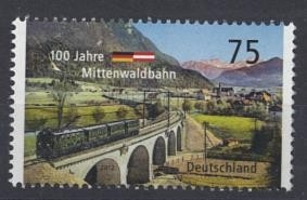 Bund, Michel Nr. 2951 postfrisch - 100 Jahre Mittenwaldbahn