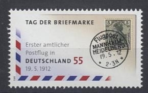 Bund, Michel Nr. 2954 postfrisch - Tag der Briefmarke - Erster amtlicher Postflug