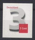 Bund, Michel Nr. 2967 postfrisch - 3 Cent Ergänzungsmarke selbstklebend