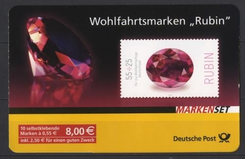 Bund, Markenheftchen MH 87 postfrisch - Wohlfahrtsmarken Rubin