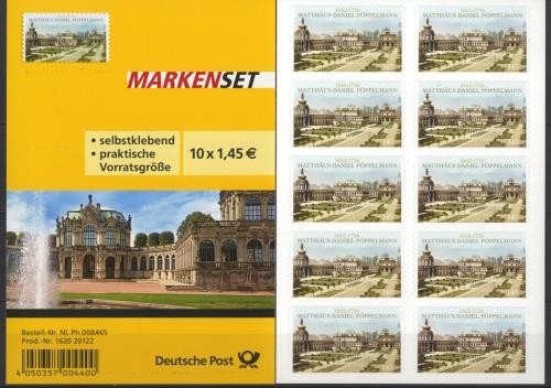 Bund, Folienblatt 19 postfrisch - Matthias Daniel Pöppelmann