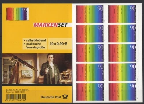 Bund, Folienblatt 23 postfrisch - 225. Geburtstag Joseph von Fraunhofer