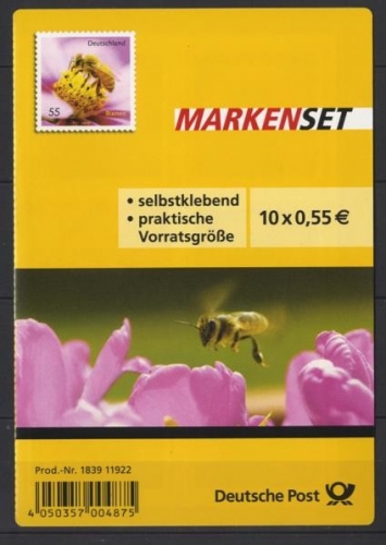 Bund, Markenheftchen MH 89 postfrisch - Honigbiene