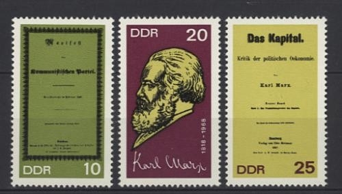 DDR, MiNr. 1365A-1367A postfrisch Einzelmarken