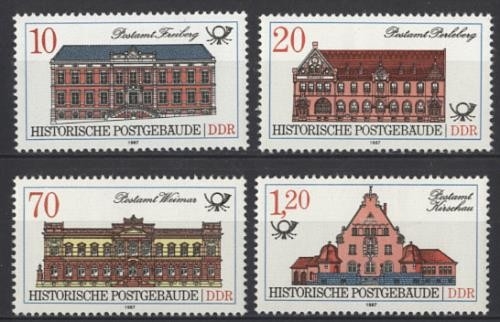 DDR, MiNr. 3067-3070 postfrisch Einzelmarken