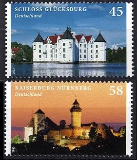Bund, Michel Nr. 2972-2973 postfrisch - Burgen und Schlösser