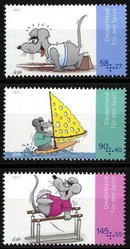 Bund, Michel Nr. 3004-3006 postfrisch - Sporthilfe Uli Stein