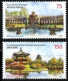 Bund, Michel Nr. 3013-3014 postfrisch - Diplomatische Beziehungen mit Südkorea