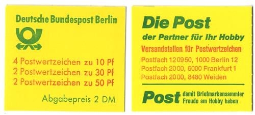 Berlin, Markenheftchen MH 11 g postfrisch