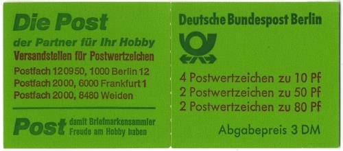 Berlin, Markenheftchen MH 13 b postfrisch