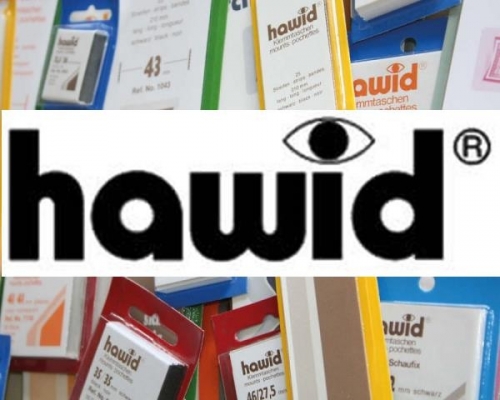 50 HAWID Zuschnitte schwarz 44 x 26 mm