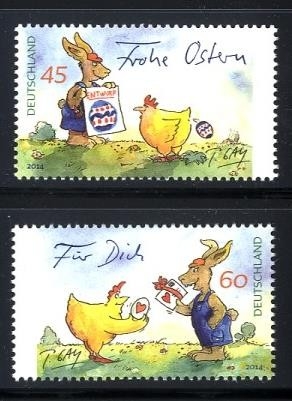 Bund, Michel Nr. 3063-3064 postfrisch - Zeichnungen von Gaymann