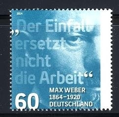 Bund, Michel Nr. 3071 postfrisch - 150. Geburtstag von Max Weber