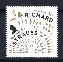 Bund, Michel Nr. 3086 postfrisch - 150. Geburtstag von Richard Strauss