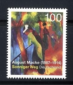 Bund, Michel Nr. 3103 postfrisch - August Macke Gemälde Sonniger Weg