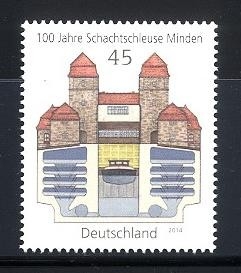 Bund, Michel Nr. 3107 postfrisch - 100 Jahre Schachtschleuse Minden