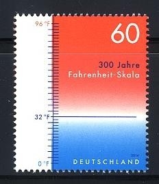 Bund, Michel Nr. 3109 postfrisch - 300 Jahre Fahrenheit-Skala