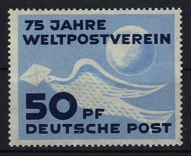 DDR, MiNr. 242 postfrisch - 75 Jahre Weltpostverein UPU