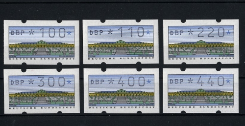 Bund, ATM 2 Typ 2.1.1 VS 3 von 1997 postfrisch - Typ K - Automatenmarken