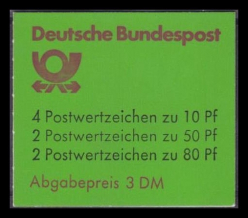 Bund, Markenheftchen MH 24 i K2 postfrisch