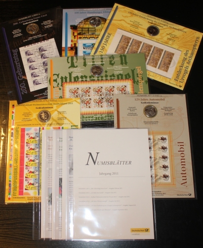 NUMISBLÄTTER Jahrgang 2011 komplett NUMISBLATT 1/11-6/11 + Beschreibung