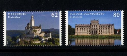 Bund, Michel Nr. 3122-3123 postfrisch - Marksburg und Schloss Ludwigslust