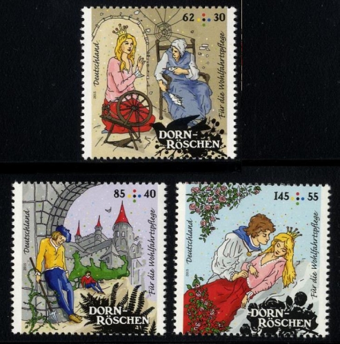 Bund, Michel Nr. 3132-3134 postfrisch - Dornröschen - Grimms Märchen