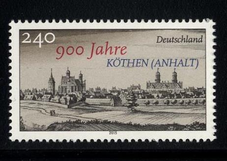 Bund, Michel Nr. 3138 postfrisch - 900 Jahre Köthen (Anhalt)